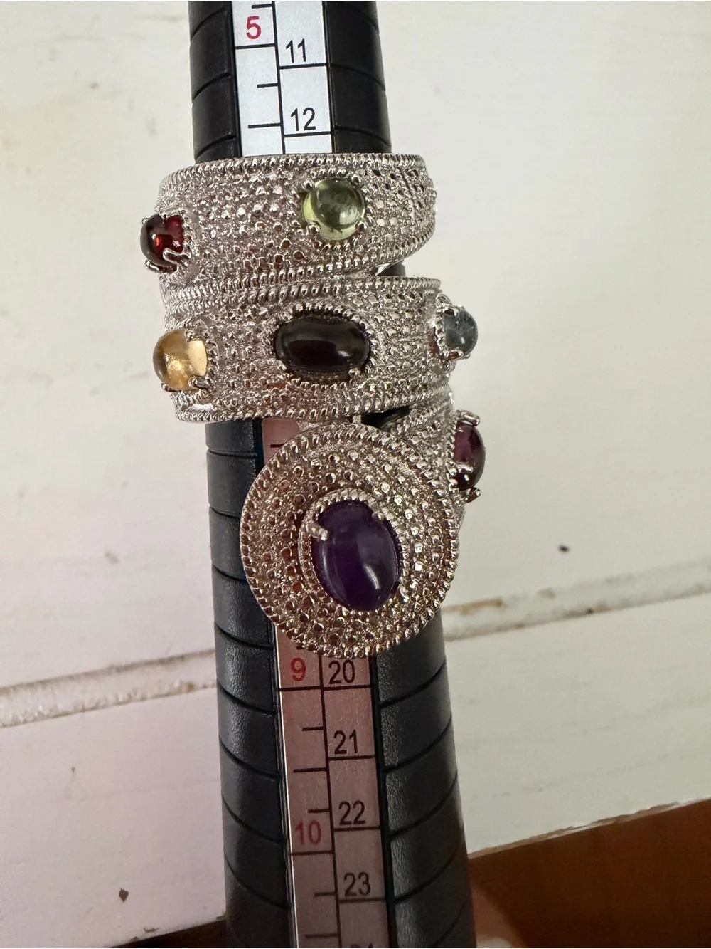 NWT STS Multi-Gem Statement Ring - SZ 7